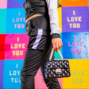 Small size black purse